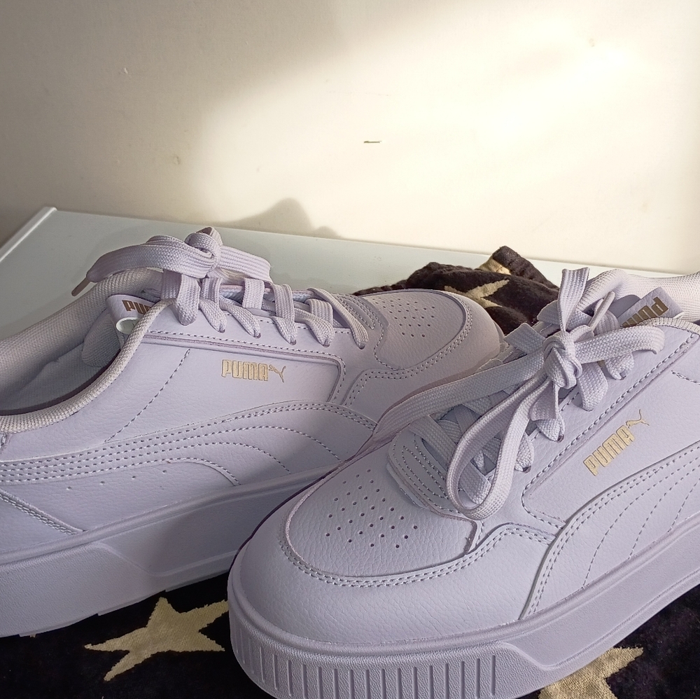 Brand New Light Purple Puma Flatform Shoes Women's 10 Sneakers - Picture 2 of 10